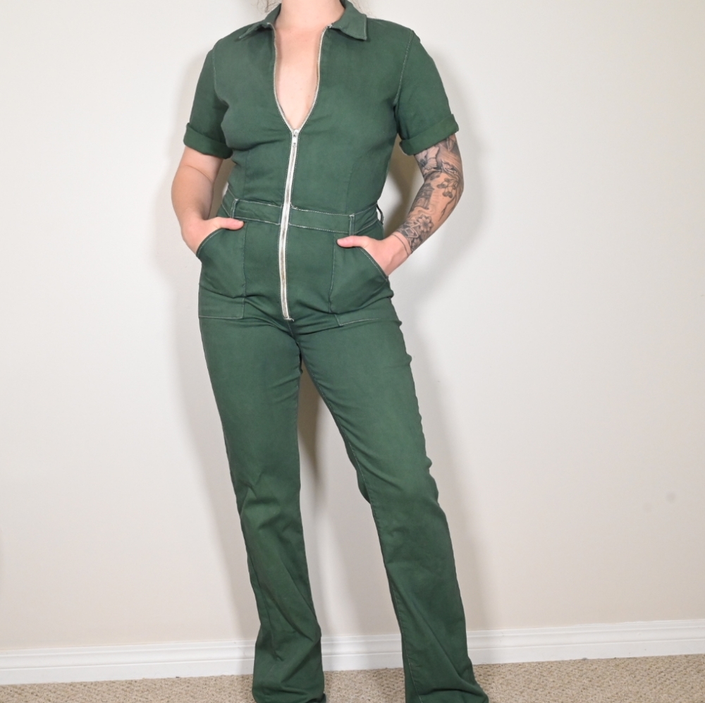 Mango Green Jumpsuit